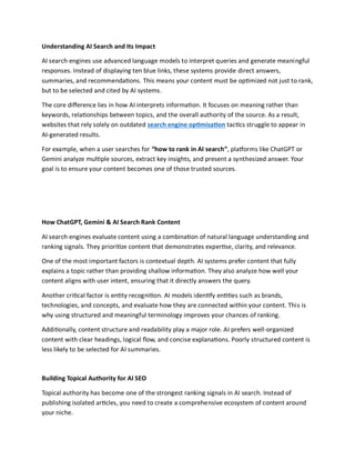 Mastering AI Search Ranking: How to Rank in ChatGPT, Gemini & AI Search ...