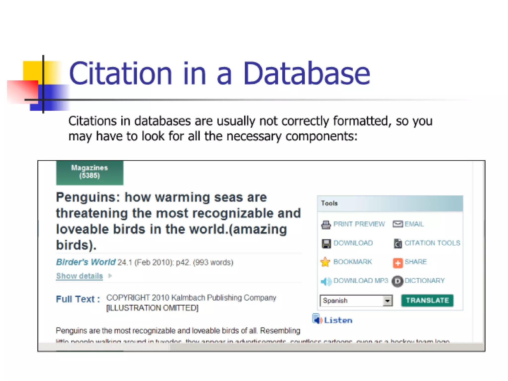 How to read a citation