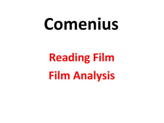 Comenius Reading Film Film Analysis 