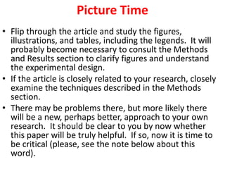 Table How Read Article HOW TO READ A JOURNAL ARTICLE.mht.pptx