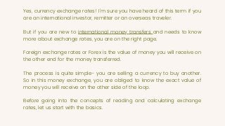 How to read and calculate currency exchange rates