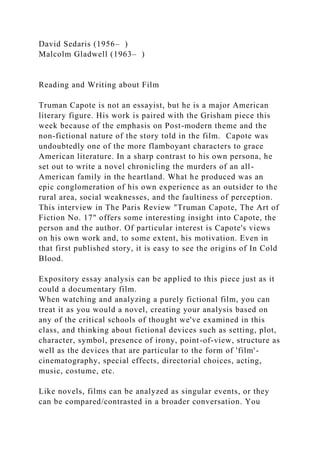 How to Read and Understand an Expository EssayThe Initial Read.docx