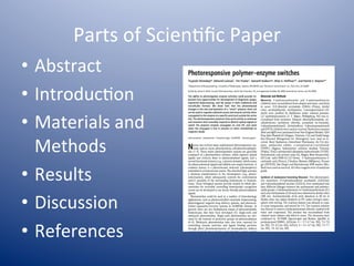 How to read a scientific paper | PDF