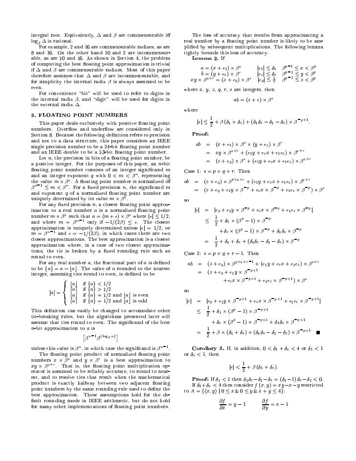 How To Read Floating Point Numbers Accurately