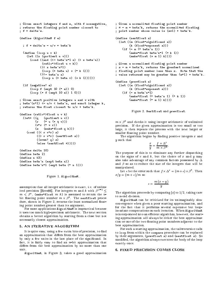 How To Read Floating Point Numbers Accurately