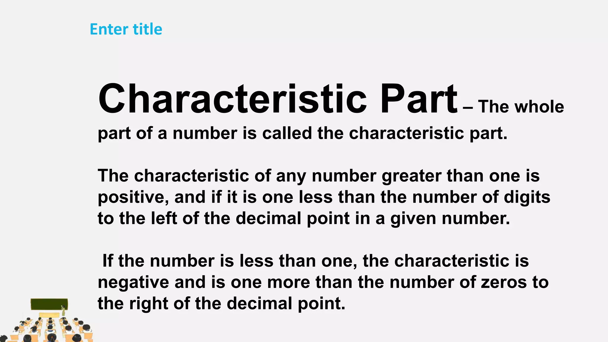 How to read log table ppt