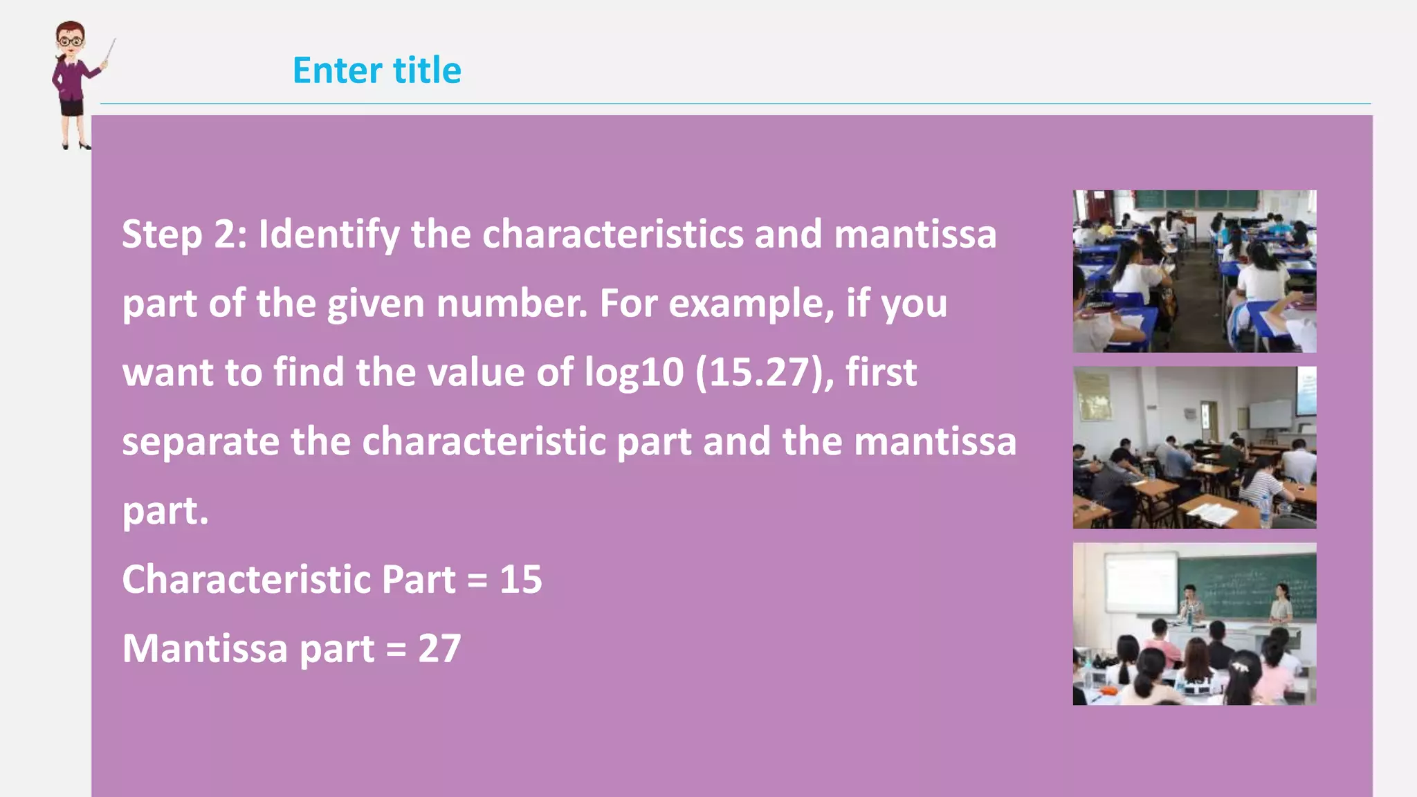 How to read log table ppt