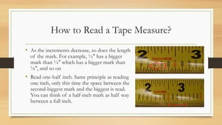 How to read a tape measure - Javatpoint