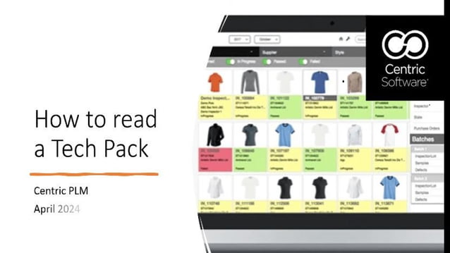 How to read Tech pack (PLM) any customer | PPT