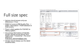 How to read Tech pack (PLM) any customer