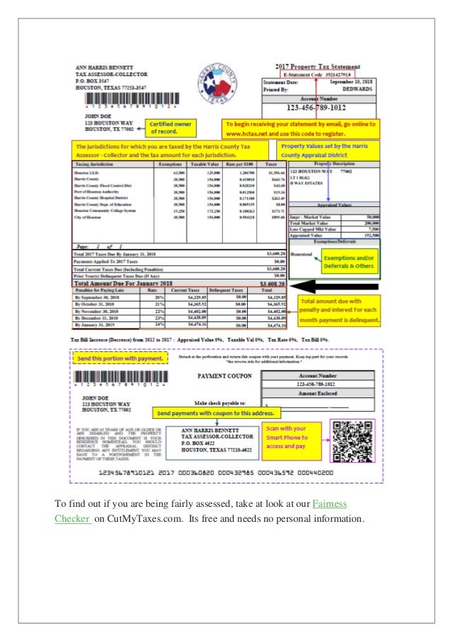 How To Read Your Property Tax Bill