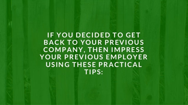 How To Reapply A Job After Quitting
