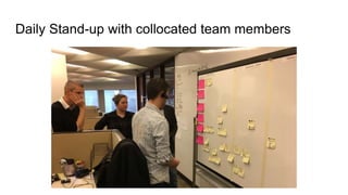 Daily Stand-up with collocated team members
 