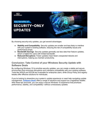 How to receive only the security updates of Windows 10 with no fuss!.docx