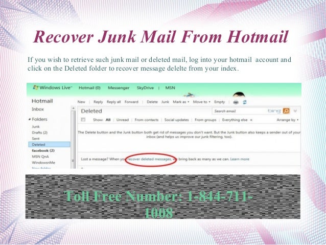 How To Restore Junk Mail In Hotmail MAILTOH