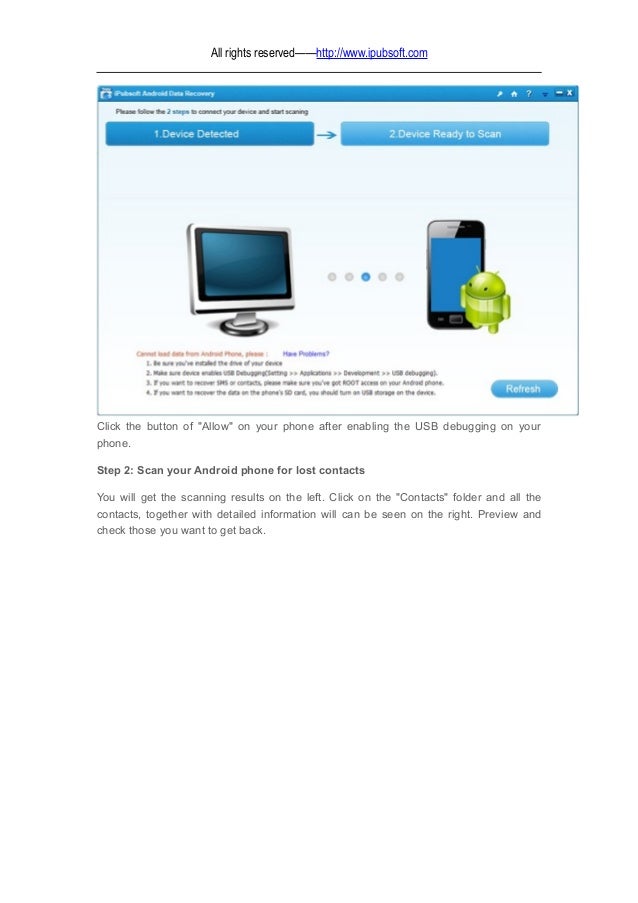 How to recover deleted contacts from android phones