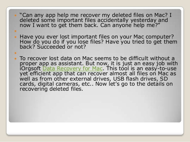 Best Data Recover Software to Recover Deleted Files on Mac