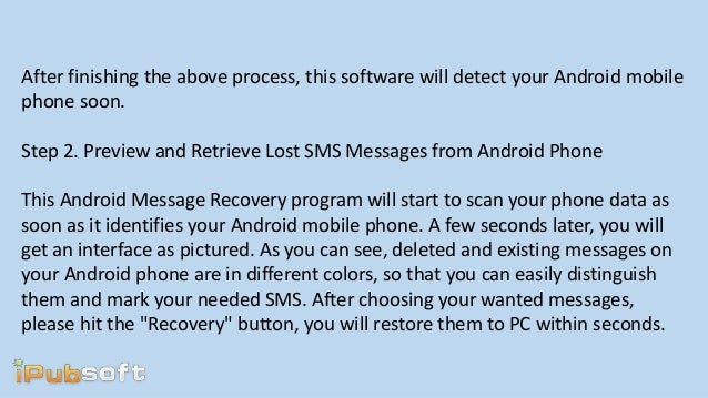 How to recover deleted sms messages from android smart phone