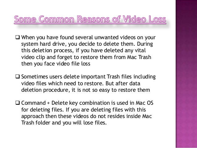 Mac trash recovery Mac trash recovery