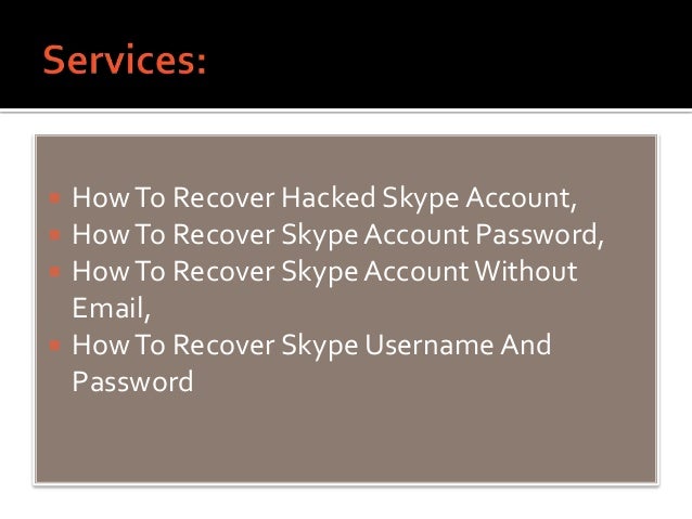 skype login recovery skype login recovery