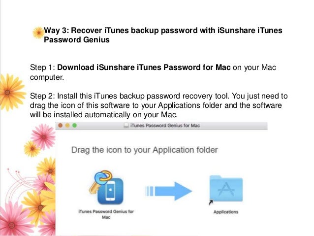 Itunes password recovery software