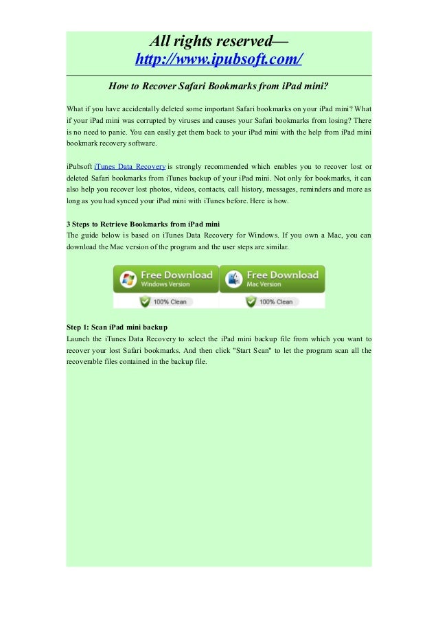how to recover deleted email on ipad mini