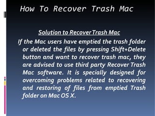 undo trash delete mac outlook