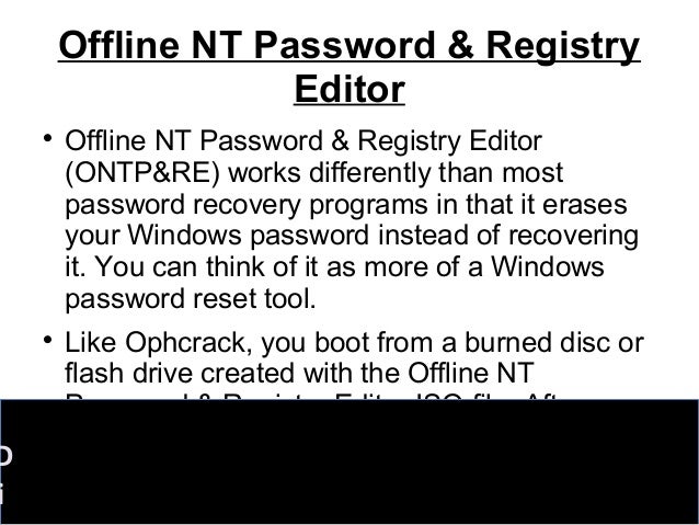 nt password recovery tool