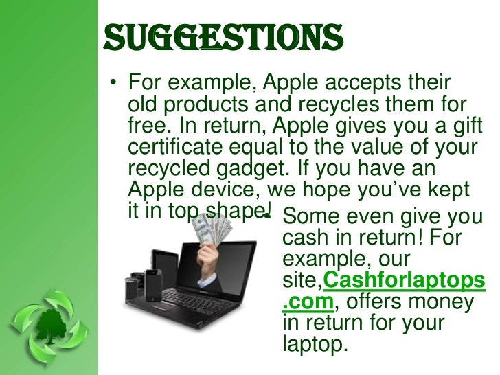 How to recycle old laptop