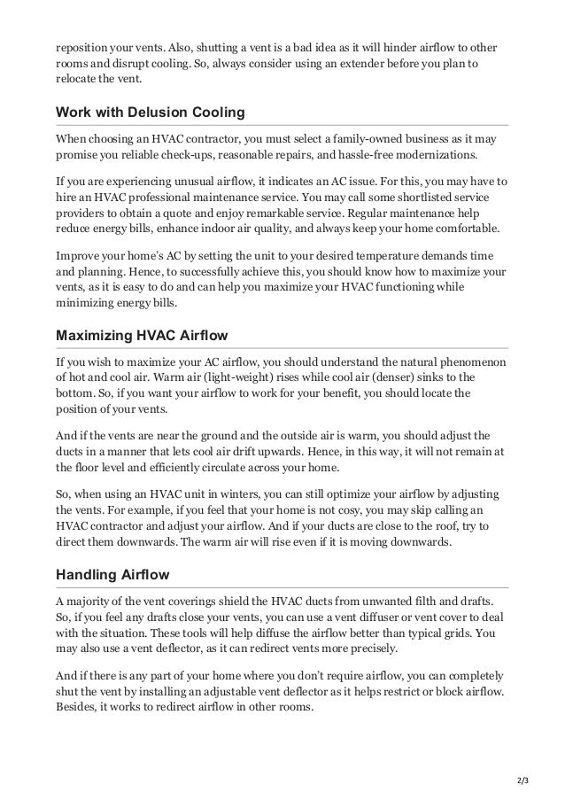 How to Redirect the Airflow from an Air Conditioner?