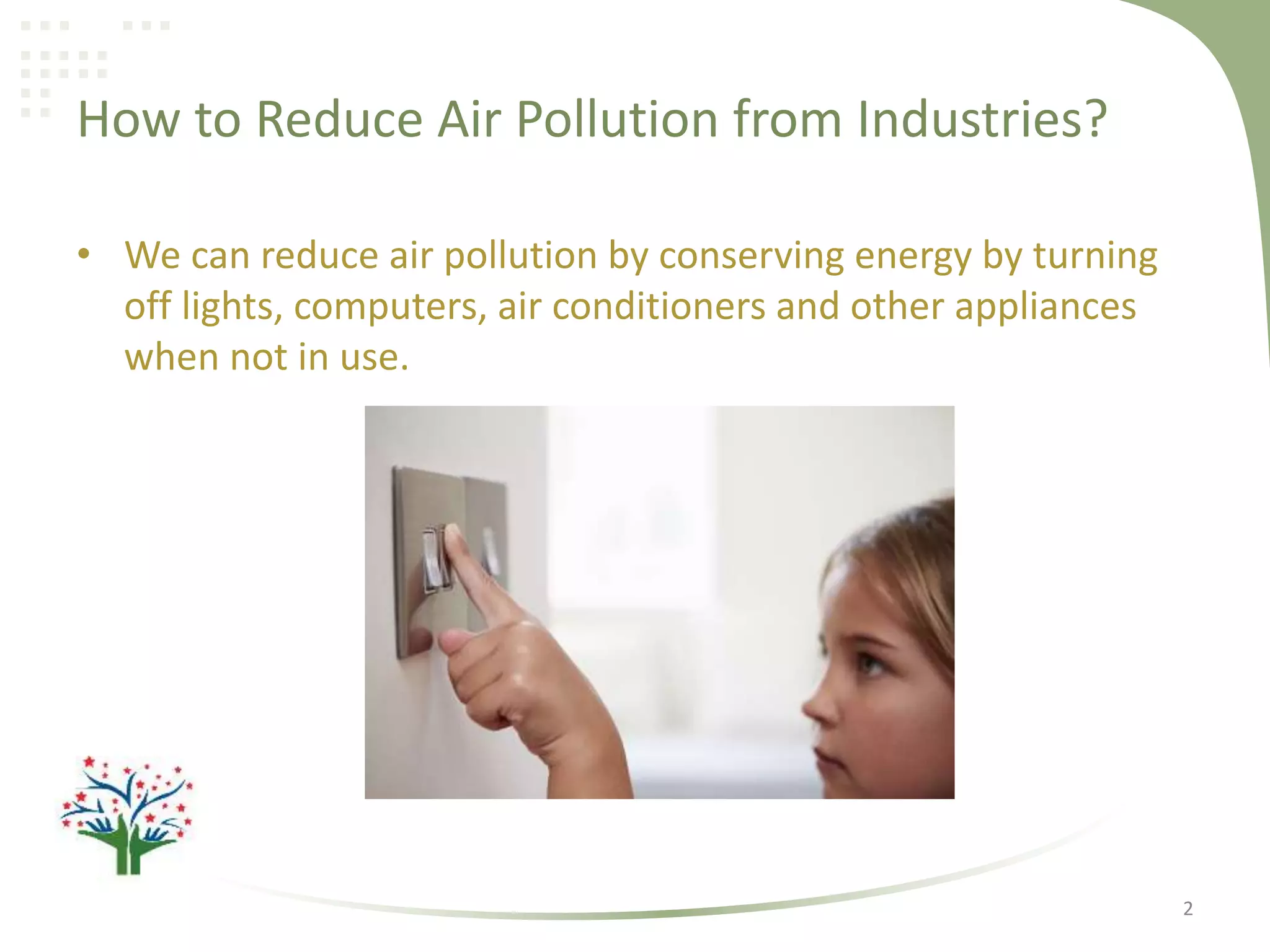 How to reduce air pollution in industries | PPT
