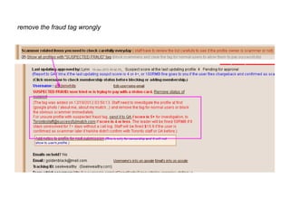 remove the fraud tag wrongly
 
