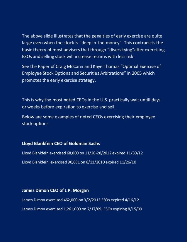 Reduce taxes on stock options