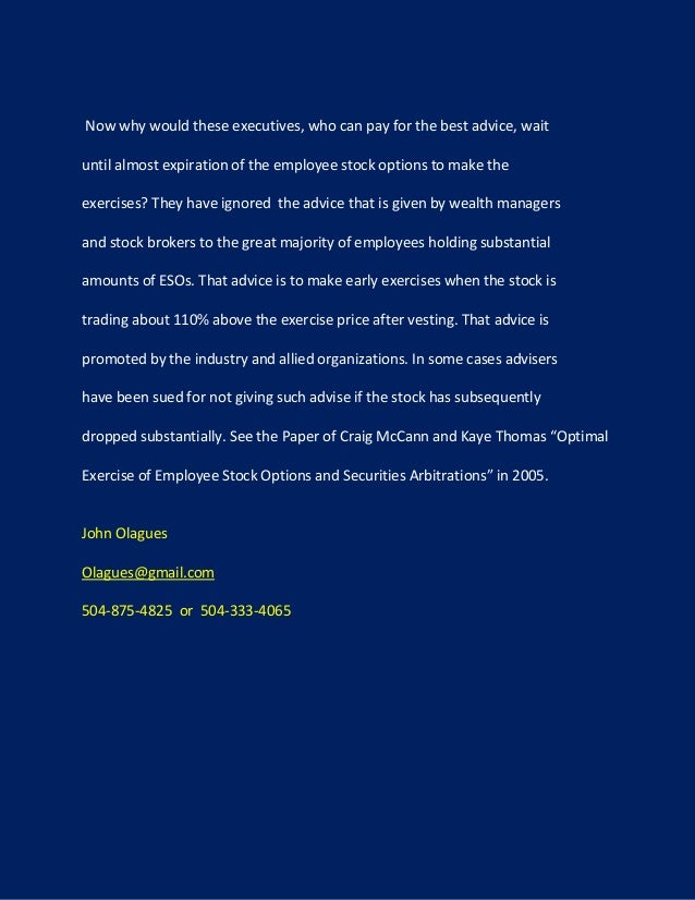 How do stock options reduce risk