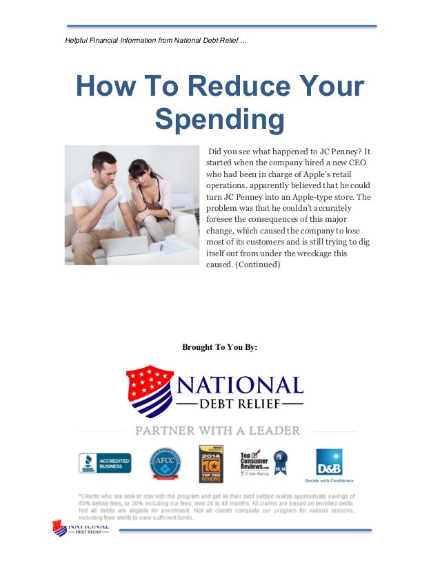 How To Reduce Your Spending