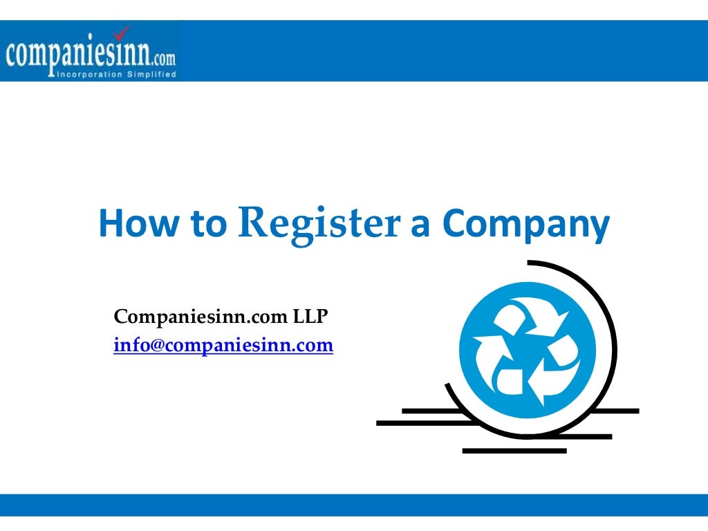 How to register a company