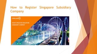 How to Register Singapore Subsidiary
Company
 
