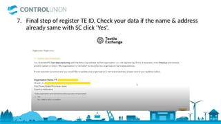 HOW TO REGISTER TE-ID, textile audit, TE ID Textile.pptx