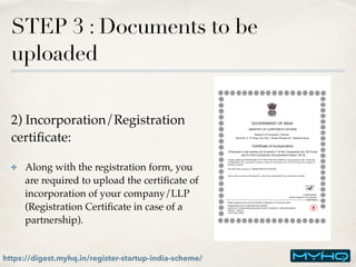 How to Register your Start-Up under Start-Up India scheme | PDF