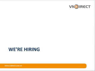 WE’RE HIRING
 