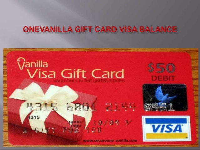 How to reload one vanilla visa gift card