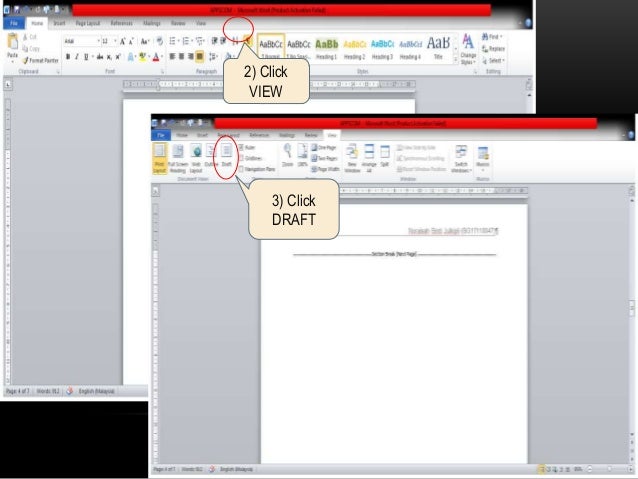 microsoft word remove blank page