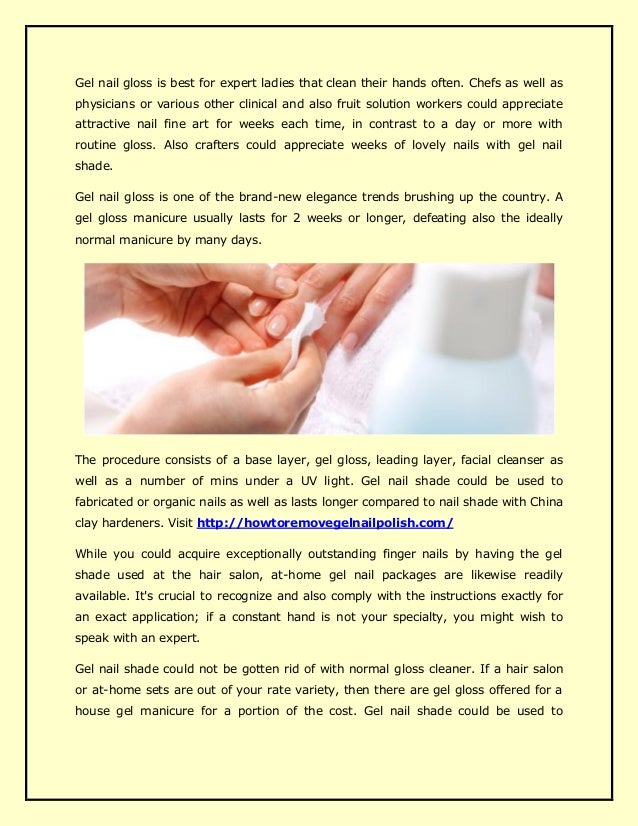 How to remove gel nail polish easily