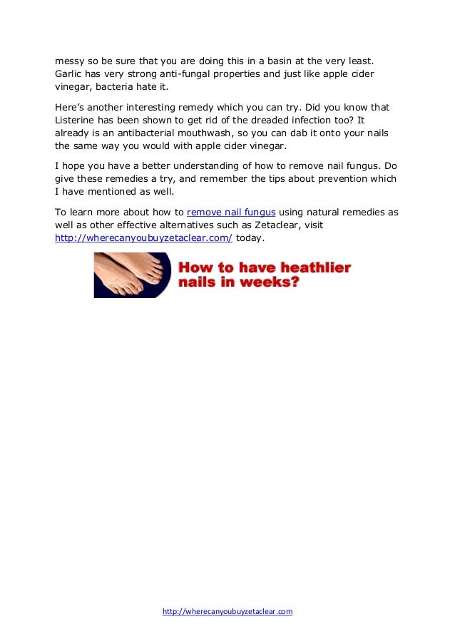 fungus how to cd remove Naturally How Nail To Remove Fungus