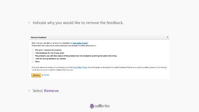 How to Remove Negative Feedback on Amazon Slide 22