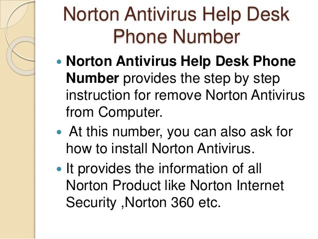Norton Help Desk Phone Number 28 Images How To Uninstall
