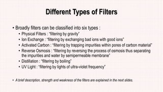 How to remove pollutants of urban water | PPTX