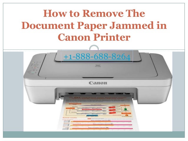 removing jammed paper from canon printer