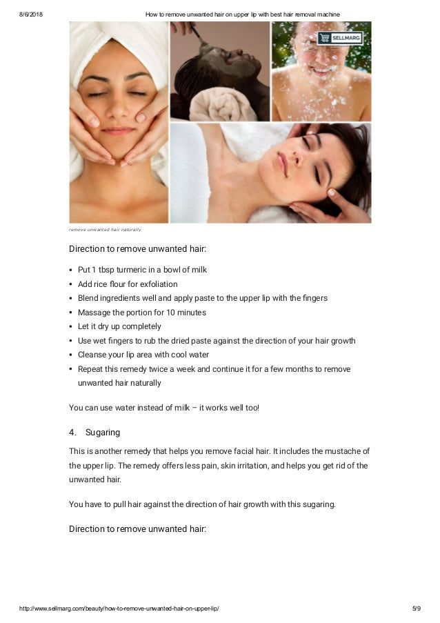 How To Remove Unwanted Hair On Upper Lip With Best Hair Removal Machi