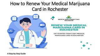 How to Renew Your Medical Marijuana
Card in Rochester
A Step-by-Step Guide
 